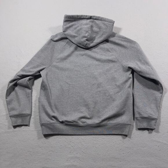 FRAME Gray Hoodie Sweatshirt Women Large Drawstring Pockets Raglan Long Sleeve‎ - Picture 9 of 9